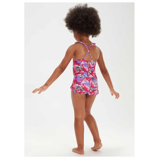 Speedo Παιδικό ολόσωμο μαγιό Printed Frill Thinstrap Speedo Παιδικό ολόσωμο μαγιό Printed Frill Thinstrap